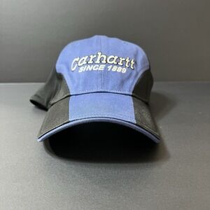Vintage Carhartt Fitted Hat L/ XL Black Blue Grunge Outdoor Classic Season 2006
